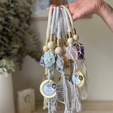 Load image into Gallery viewer, Crystals - Crystal Macrame Hangers
